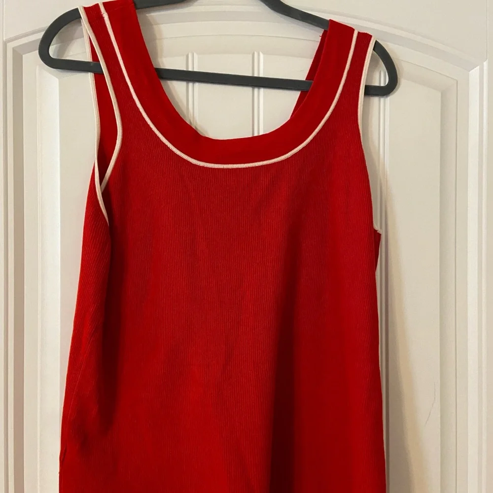 Women’s Josephine Chaus Brand Red and White Vintage Style Cardigan Set XL - Picture 6 of 6